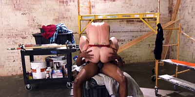 Nothing sensible about how Natasha Starr fucks black cocks