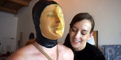 Elise Graves tortures her helpless sub on a csybian