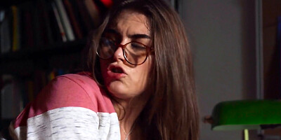 Nerdy babe Selina Bentz gets fucked by stud Kai Jaxon