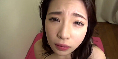 Lovely teen with a hairy pussy moaning as she gets fucked