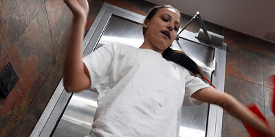Fucking a horny worker at the local pizza place toilet