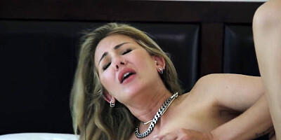 He sits on her face before fucking her tight pussy