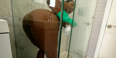Dominican maid is going to mate with her new boss in POV