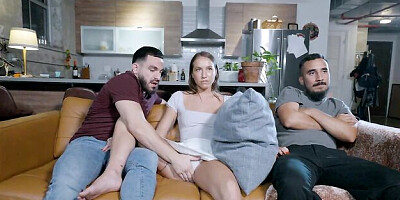 Curvy chick Violet Reign definitely likes fucking with a long dick