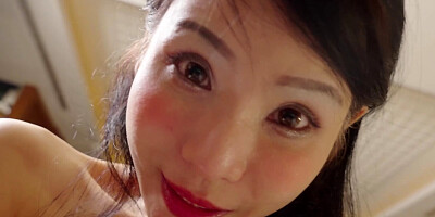 Asian girl gives a footjob and legs guy plays with her pussy