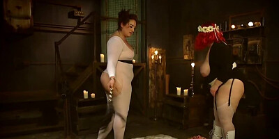 MILFs want man so they anger him via a femdom threesome