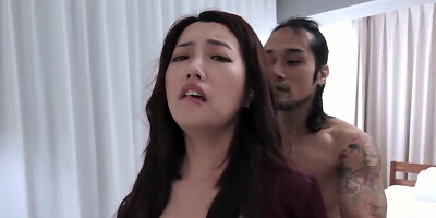 Hot Asian Girl Moans Loudly During Sex With Stranger