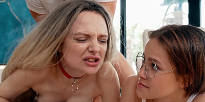 Giving her lessons in how to be the best possible slut