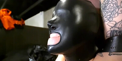 BDSM torture for a chubby lezdom slave with a hot body