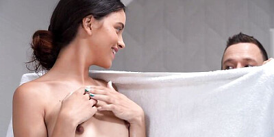 Good doggy style fuck with a long-legged teen Ohana Petite