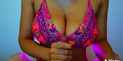 Titfuck in a bikini until cumshot - A Very Milky Way