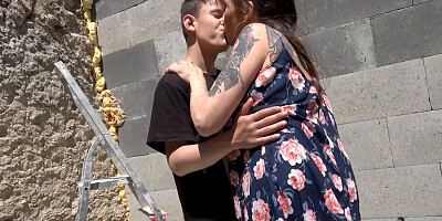 Tattooed MILF Seduces Young Stud and Gets Fucked in the Sun