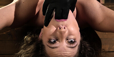 River Lynn is bound naked and punished by a cruel master