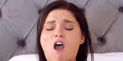 Ass-to-mouth fucking for brunette who experiences an anal orgasm
