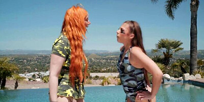 Watch dollish Gia Derza and Lauren Phillips's video