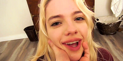 Skinny blonde Kenna James shows her submissive side