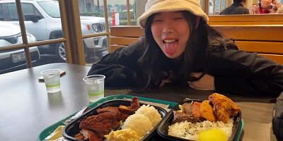 Hawaii Travel Vlog - Korean Girl Fucks Top-spending Fan with Accidental Cream...
