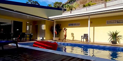 Oil Massage Leads to Rough Anal Sex and Squirt in Outdoor- Danika Mori Vacations