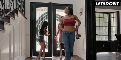 Karlee Grey, Melissa Moore and Ember Snow Team Up to Fuck a Rich Stud