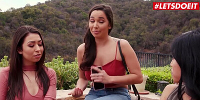 Rich Man Gets to Fuck Hot Babe Karlee Grey and Her Bffs