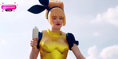 Clash Royale Cosplay: Mega Knight Battles for Dagger Duchess's Tight Wet Pussy!