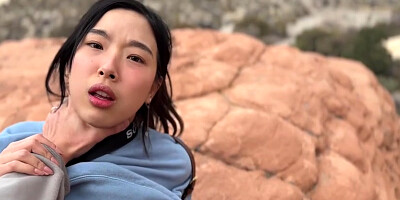 Pov Lost Asian Hitchhiker Babe gets Picked Up and Gives Sloppy Blowjob During...