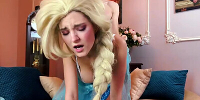 Elsa Has Been Fucked Like a Slut - Frozen 2 Cosplay by