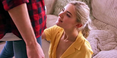 Gorgeous Blonde Girl Eva Elfie Sucking and Fucking Her Boyfriend