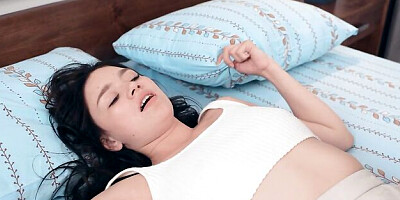 Good brunette Eva Murkovski feels a long dick in her shaved pussy