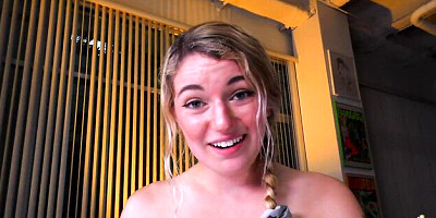 Big facial cumshot clip with noble Abby Adams from Mr POV
