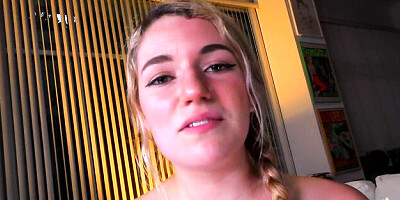 Big facial cumshot clip with noble Abby Adams from Mr POV