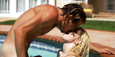 Tyler Nixon fucked a long-haired blonde Nikki Sweet outdoors
