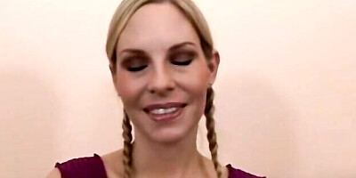 Salacious Aimee's big cock video