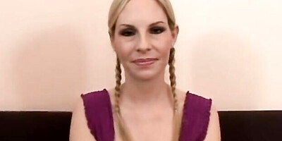 Salacious Aimee's big cock video