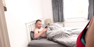 Cheerful wooer's big ass step mom