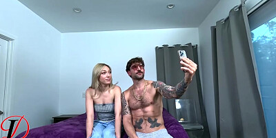 Cumshot scene with radiant Lily LaBeau and Alex Legend from Alex Legend