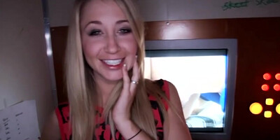 Gloryhole doggy style fuck session with a blonde teen Casi James