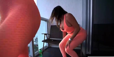 Naked Hustlers featuring Julianna Vega and Alexis Andrews's public blowjob trailer