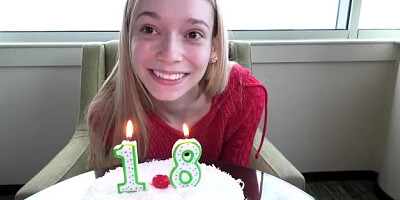 Very Petite Blonde Has Just Turned 18 and Is Making Her Porn Debut