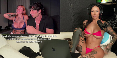 Tattooed performer in intense scene