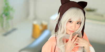 Kurumi Chino is cosplaying and looking super fuckable