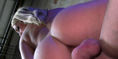 American porn stud fucks this sweet looking blonde whore so hard