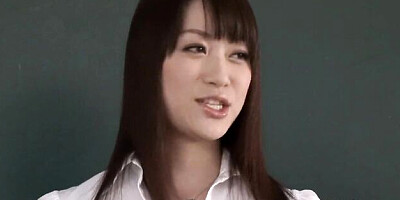 Provocative Akari Hoshino's big tits dirt