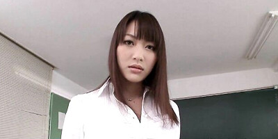 Provocative Akari Hoshino's big tits dirt