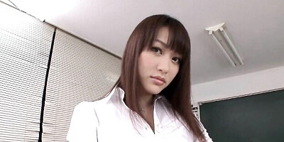 Provocative Akari Hoshino's big tits dirt