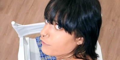 Big boobs brunette is going to worship that penis in POV