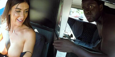 FemaleFakeTaxi - Bald Princess Jas interracial banging