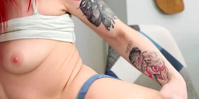 Beauty Angels - Solo beautiful wearing shorts rubbing