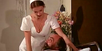 French nurse deep throats grandpa for keeping her job