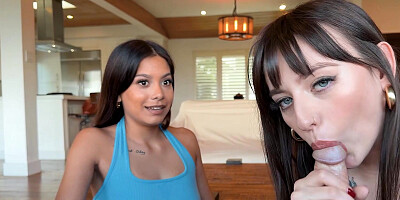 Kate Legend lick her friend’s pussy while getting fucked